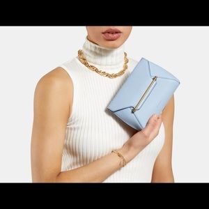 NIB Strathberry Envelope Pouch Sky Blue